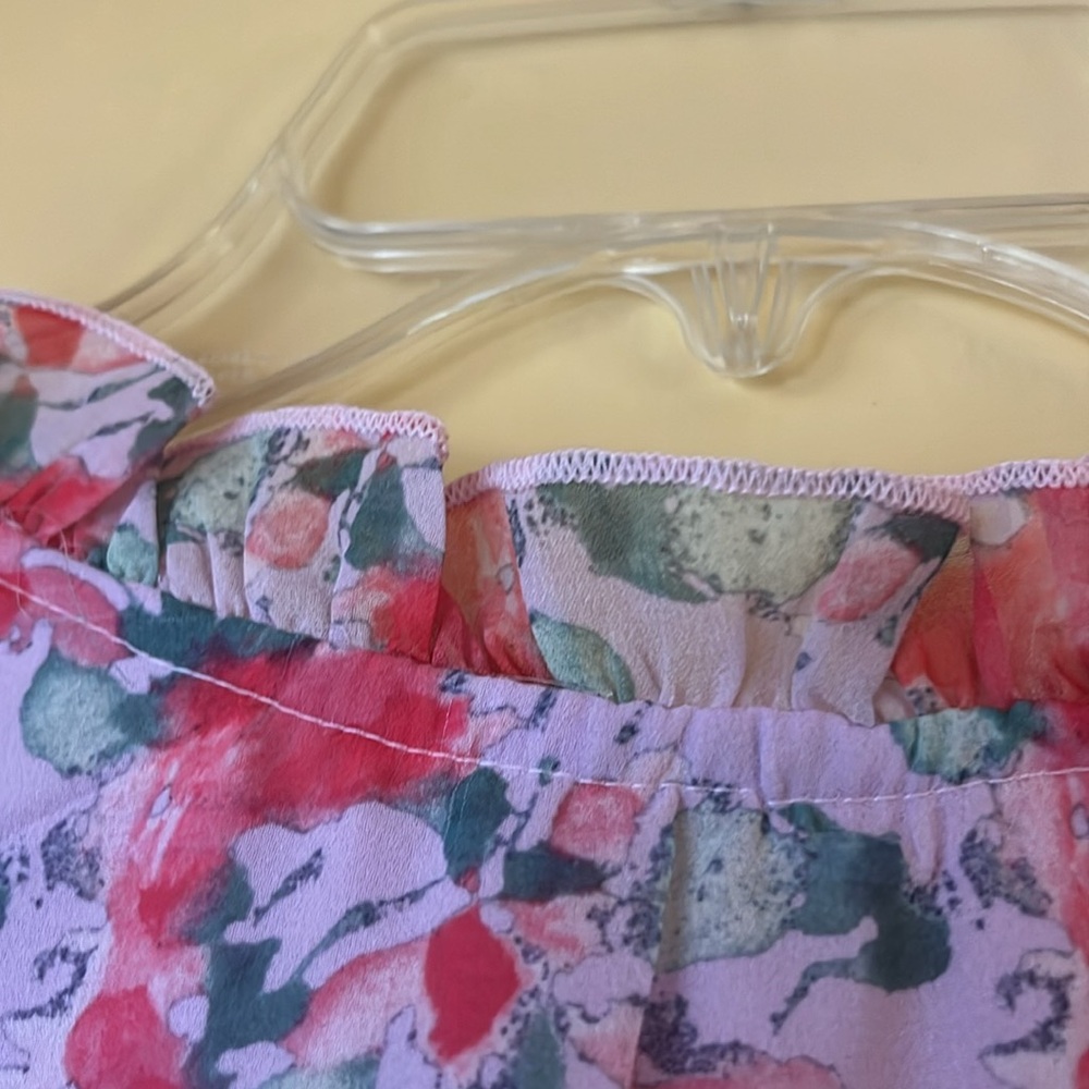 I100% lightweight polyester summer dress sz L - Picture 9 of 9